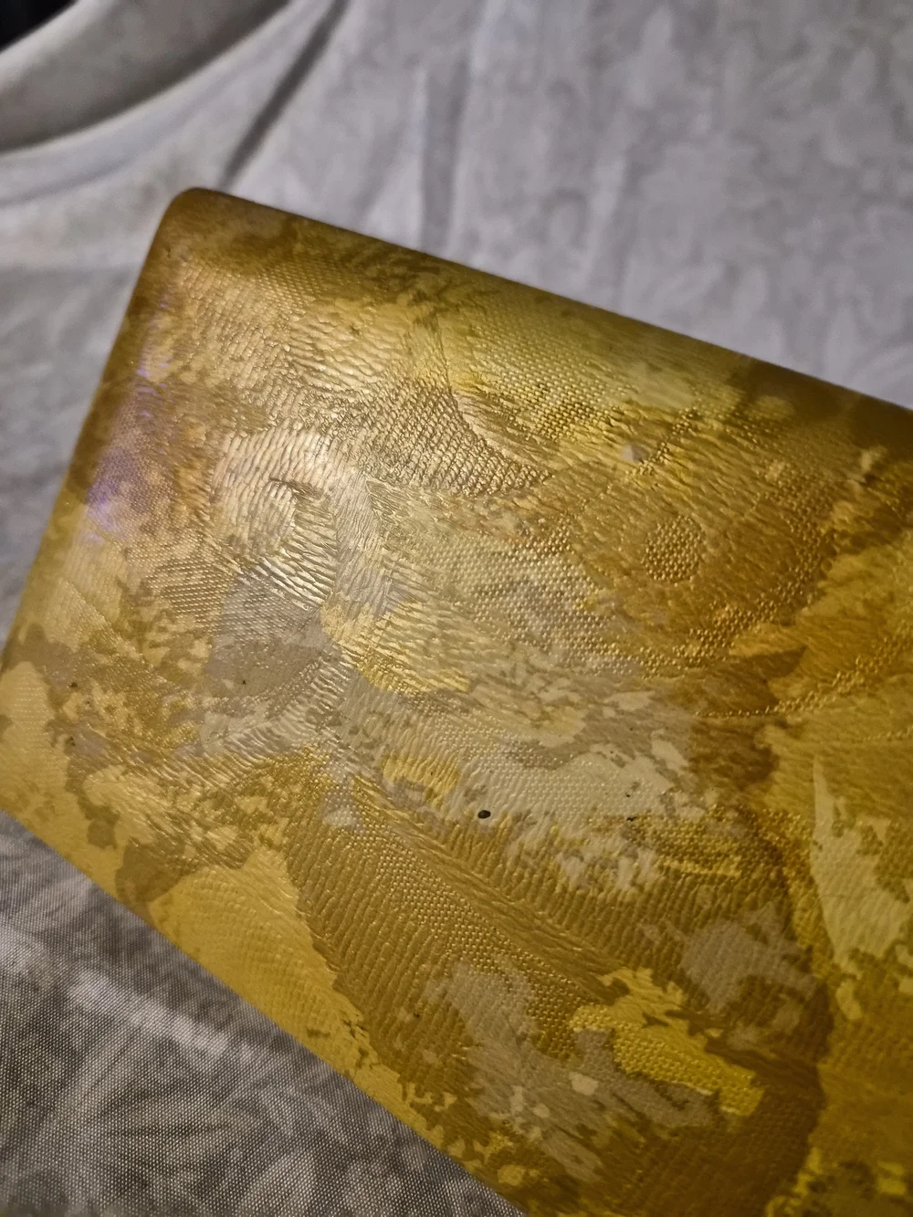 Mele.Vintage Gold Tone Jewelry Display Box